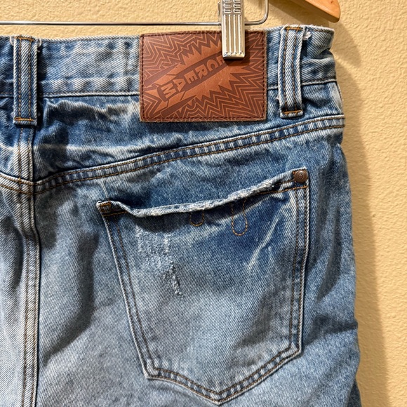 Men’s Size 36 BBC Billionaire Boys Club Run Dog Ice Cream Distressed Jean Shorts - Picture 15 of 16